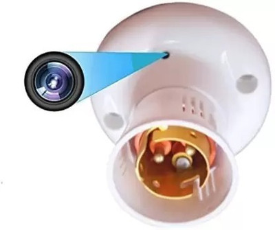 SKY HUB WiFi Full HD Spy Hidden Bulb Holder Cam with Secret Video Recording Watch Live Security Camera(128 GB, 1 Channel)