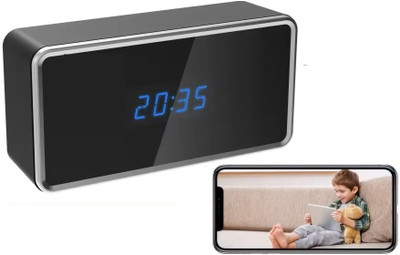FREDI HD PLUS Spy WiFi Table Clock Camera Rectangle Shape Hd 1080P Security Camera(128 GB, 1 Channel)