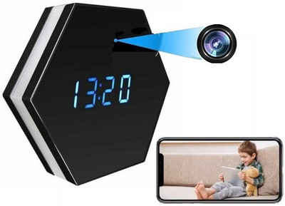 FREDI HD PLUS Wifi Electronic Clock Camera Easy to Hide Housekeeping Anti-Theft HD Camera Security Camera(32 GB, 1 Channel)