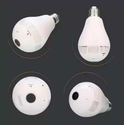 SKY HUB LED Light WiFi IP Camera Wi-fi Bulb Fish Eye B2 R 960P 2MP 360 Degree CCTV 3D VR Spy Camera(128 GB, 1 Channel)