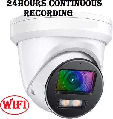 SIOVS Mobile Live View IR 1080P HD Home WiFi Dome Camera 24hours continuous recording Spy Camera(64 GB, 1 Channel)