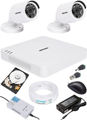 HIKVISION HIKVISION DS-7A04HGHI-F1/N OR DS-7A04HGHI-F1/ECO 4CH 720P RESOLUTION DVR,DS-2CE1ACOT-IRP OR DS-2CE1ACOT-IRP/ECO BULLET CAMERA 02PCS, 500GB SATA HDD, COMBO KIT. Security Camera(500 GB, 4 Channel)