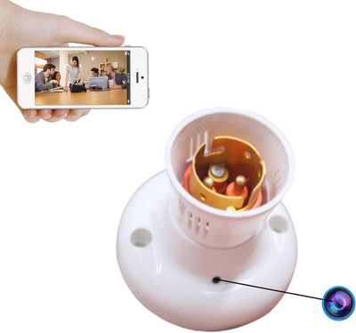 DDLC HD WiFi 1080P Bulb Holder Camera Socket Camera Mini Secret Nanny Security Camera(3 Channel)