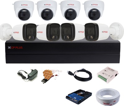 CP PLUS 8 Channel HD DVR 1080P,Color Nightvision Audio 2.4MP Outdoor & Indoor Cameras,13 Security Camera(1 TB, 8 Channel)