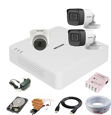 HIKVISION 1080P HD AUDIO CAMERA,DS-2CE16dOT-ITPFS,DS-2CE76dOT-ITPFS,COMBO-AU-308 Security Camera(500 GB, 4 Channel)