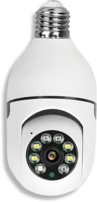 OneXsale 3MP Smart Home Security Bulb Shape 360° Camera 1080p Wireless PTZ CCTV Security Camera(128 GB, 1 Channel)
