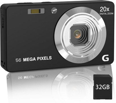 TOTAL Digital Camera, 4K Ultra HD Cameras for Photography Sports and Action Camera(Black, 56 MP)