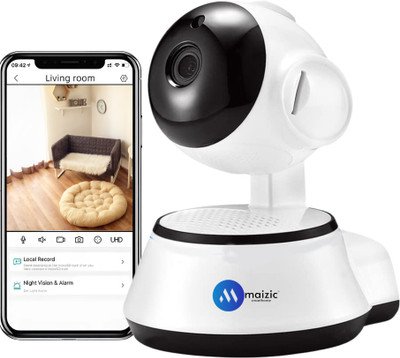 Maizic Smarthome 3MP WiFi FullHD RudraPlus Indoor Camera w/ Color Night Vision, Two Way Audio Security Camera(1 Channel)