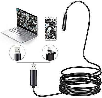 BLUELEX Endoscope Camera Flexible IP67 Waterproof Inspection 6 LED with 5M Cable Microscope Slide Box
