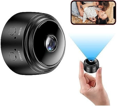 SIOVS wifi SECURITY CAMERA WiFi Spy Camera with Audio and Video Live Feed Sports and Action Camera(Black, 12 MP)