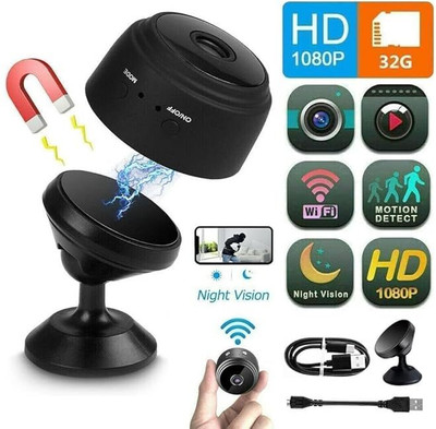 SIFATECH WiFi Magnet Camera Live Stream 1080P Audio Video Hidden Nanny Camera for Home Security Camera(1 Channel)