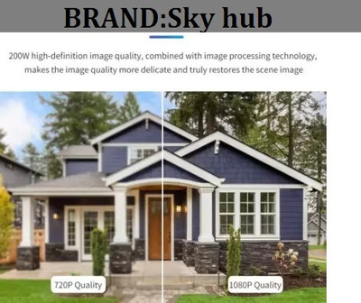 SKY HUB HD 1080p WiFi Night Vision 24hours continuous recording Spy CCTV Dome Camera Security Camera(64 GB, 1 Channel)