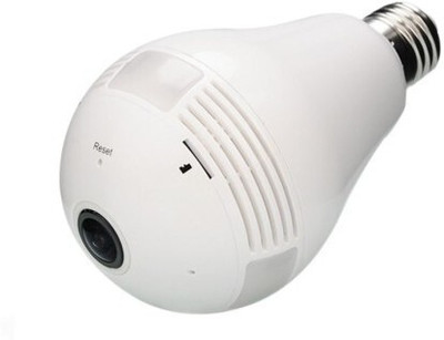 SKY HUB HD V380 Pro Fisheye 360° Panoramic Wireless CCTV WiFi Camera and Smart LED Bulb Spy Camera(64 GB, 1 Channel)