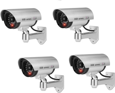 nunki trend duplicate Dummy Security CCTV Fake Bullet Camera With Flashing LED Light Security Camera(4 Channel)
