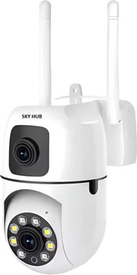 SKY HUB 5+5MP WiFi FHD Mini Dual Lens/Screen 2in1 PTZ+Bullet Indoor CCTV Camera Security Camera(128 GB, 1 Channel)