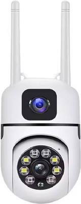 SKY HUB Dual Lens 4MP WiFi Camera with Motion Detection, Night Vision, 2-Way Audio Security Camera(128 GB, 1 Channel)