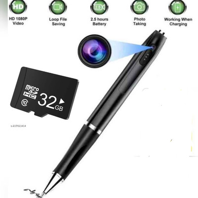lookcam 1080P Pen Camera Video Voice Recorder Mini Camera up to 64GB/150minutes Security Camera(64 GB, 1 Channel)