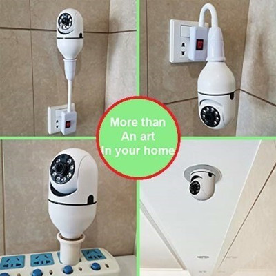 SKY HUB WiFi Bulb Holder Security Camera with Night Vision for Home/Office/Warehouse Security Camera(64 GB, 1 Channel)