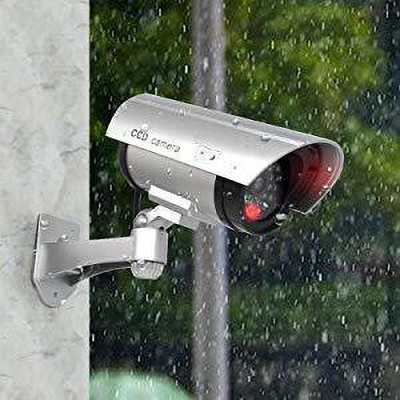 nunki trend duplicate Wall Red Led Realistic Looking CCTV Blinking Dummy Fake Security Camera(1 Channel)