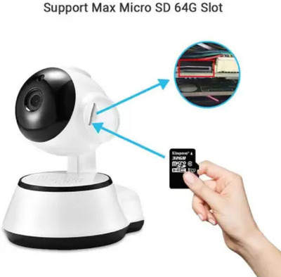 SKY HUB hidden camera V 380 Pro HD 720P Night Vision Wireless Total WiFi Ip Camera Security Camera(64 GB, 1 Channel)