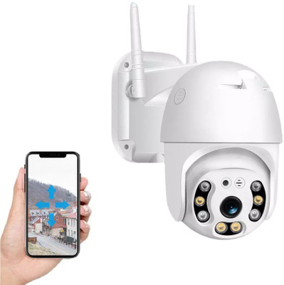 Bzrqx WiFi Smart Home Security Camera | 1080P Full HD, Two-Way Audio, PTZ Control Security Camera(128 GB, 1 Channel)