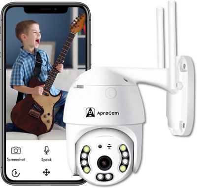 ApnaCam CCTV Camera Outdoor, Wireless WiFi IP Camera Home Security System 360° View Security Camera(1 Channel)