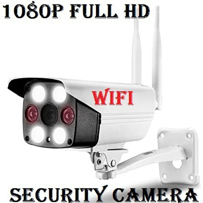 OSHSIZ 1080P HD Cctv Bullet Camera WiFi IR Mobile Live View 2Way Audio Night Vision Spy Camera(64 GB, 1 Channel)