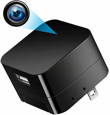 Pelupa HD PLUS Spy Wifi Night Vision Socket Record While Charging WiFi Hidden Camera with Motion Detection, Live View, SD Card Recording WiFi 1080P 4K HD Resolution USB WiFi Charger Spy Mini Camera Work on Light Security Camera(1 Channel)