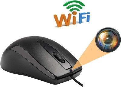 FREDI HD PLUS WiFi Mouse Hidden Device Full HD Audio Video Recording Security Camera(32 GB, 1 Channel)