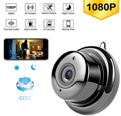 SIOVS CCTV Wireless Camera 1080p WiFi Night Vision 360° Live View Alarm TwoWay Audio Security Camera(64 GB, 1 Channel)