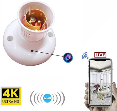 lookcam HD WiFi 1080P Bulb Holder Camera Socket Camera Mini Secret Nanny HD Security Camera(128 GB, 2 Channel)