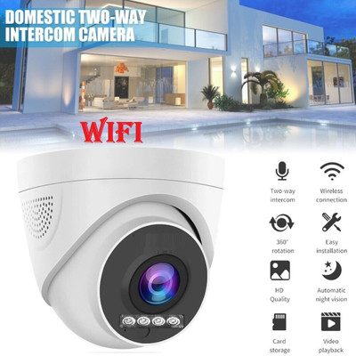 JRONJ Wireless WiFi 1080P HD IP Dome CCTV Camera Night Vision Hidden Indoor/Outdor Security Camera(64 GB, 1 Channel)