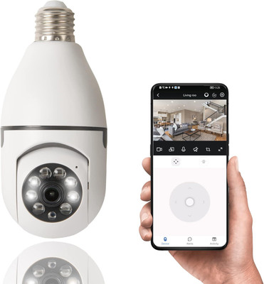 Wifton HD 1080P Wireless Light-Bulb Security Camera Security Camera(2 Channel)