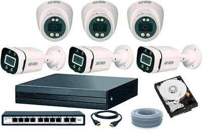 ADS VISION IP 6 Cctv Camera Full Set With 2TB HDD And All Accessories ...