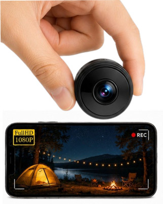 Cxoen Magnet 1080P Smart Mini Camera Wireless Connectivity HD Video Infrared Night Vision Instant Camera(Black)