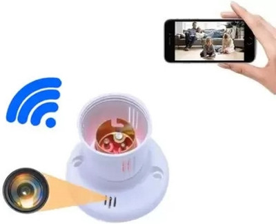 SKY HUB WiFi 1080P Bulb Holder Camera Mini Security Camera with Video Recording Security Camera(32 GB, 1 Channel)