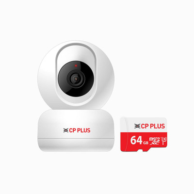 CP PLUS CP-E36AM Smart Wi-Fi Dome Camera with In-box 64gb SD Card & Human Body Detection Security Camera(256 GB, 1 Channel)