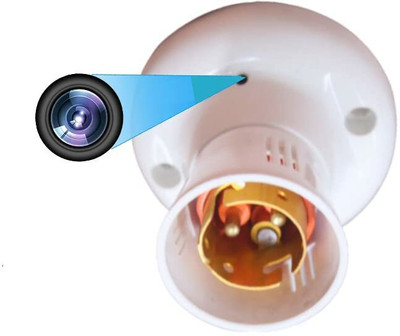 Wukama Bulb Holder Camera WIFI Spy Camera Audio Video Recording Watch Live 24 Hours Security Camera(128 GB, 1 Channel)