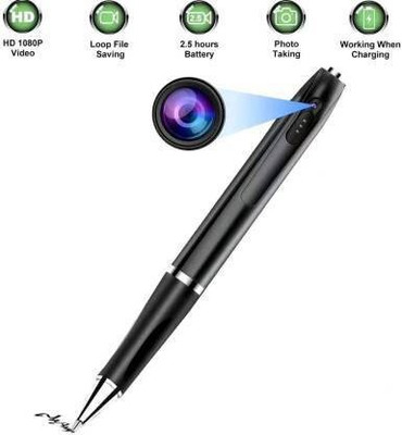 SKY HUB 1080P Hidden Spy Camera Mini Body DVR CamCorder Video Audio Recorder Pen Camera Spy Camera(1 Channel)