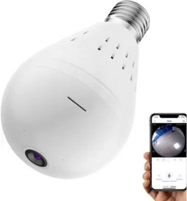 SKY HUB Hidden Spy Bulb Shape Fisheye 360 Panoramic Wireless WiFi 1.3 Mp 960P Hd IP CCTV Spy Camera(128 GB, 1 Channel)