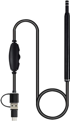 atdaraz 1.5M Led Otoscope Ear Camera Scope Earwax Removal Kit Ear Wax Cleaning Tool Microscope Slide Box