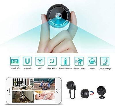 SIFATECH Spy WiFi Magnetic Live Stream 1080P Audio Video Hidden Nanny Camera for Home Security Camera(1 Channel)