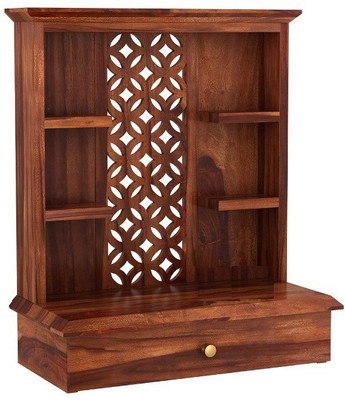 Santosha Décor Solid Wood Home Temple(Height: 63.5, Pre-assembled)