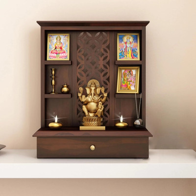 Allie Wood Amitava Solid Wood Home Temple(Height: 63.5, Pre-assembled)