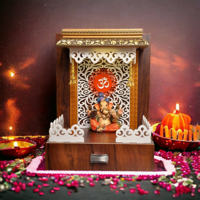 7CR 7CR Dynamic Temple Engineered Wood Home Temple(Height: 43, Pre-assembled)