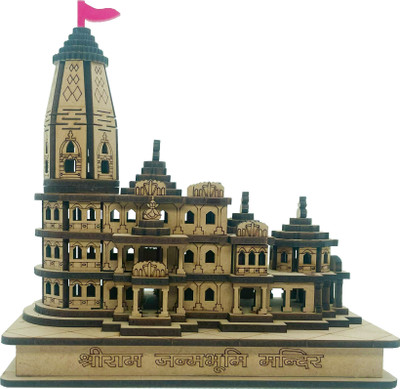 Devgange Shree Ram Janmbhoomi Wooden Temple, Ayodhya Engineered Wood Home Temple(Height: 14, Pre-assembled) deal from flipkart