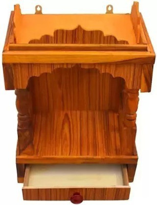 Gokul Dham Hari Om pooja mandir Temple size (Hight 45cm X Wright 32cm X length 22CM) Solid Wood Home Temple(Height: 14, Pre-assembled)