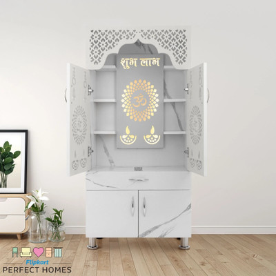 Flipkart Perfect Homes Temple With Led Light Engineered Wood Home Temple(Height: 130, Pre-assembled)
