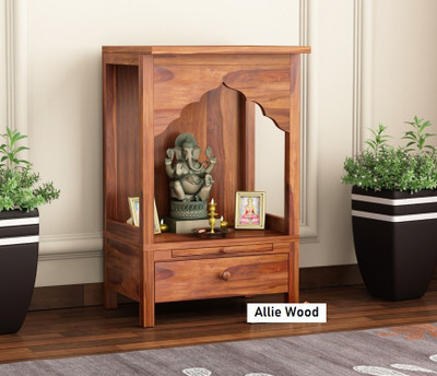 Santosha Décor Amitava Solid Wood Home Temple(Height: 60.96, Pre-assembled)