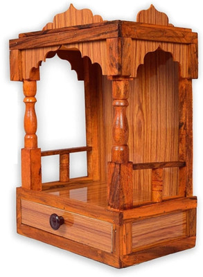 Nifinity. beautiful wooden Plywood Mandir for Pooja Home Decoration Engineered Wood Home Temple(Height: 45, Pre-assembled)